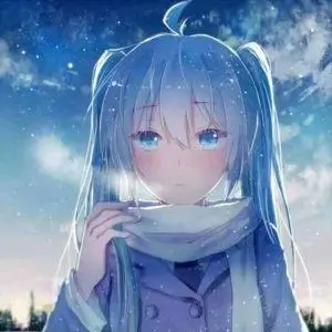 动漫头像女 墨色和风古风高清头像